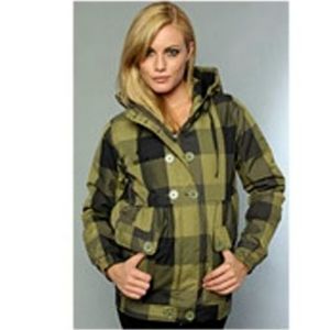 NWT Nikita Winter Gray Plaid Jacket Large